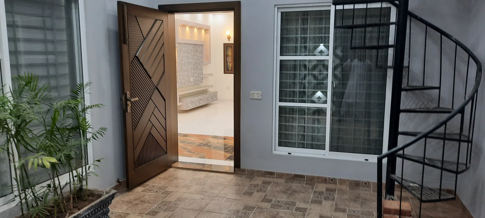 11 Indus — main door entry, DC Colony Gujranwala